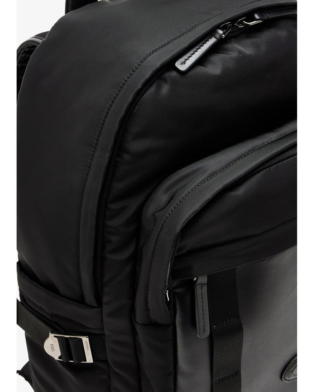 Tod's Black Nylon Medium Backpack for men