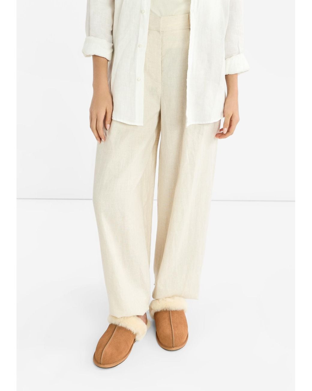 Ugg White Scuffette Ii Slippers