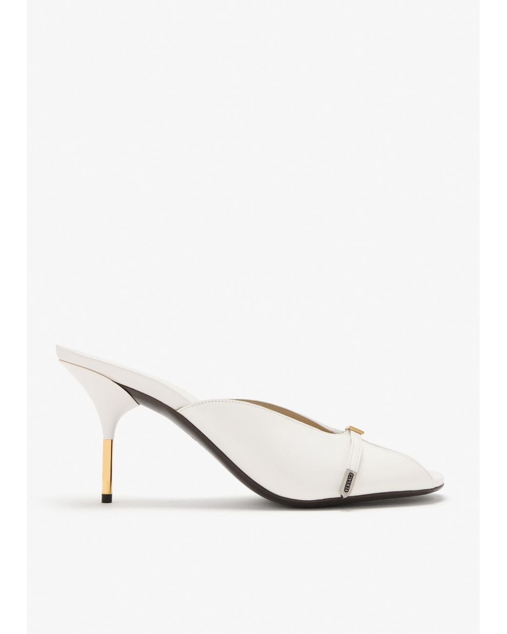 Versace White Nyx Mules