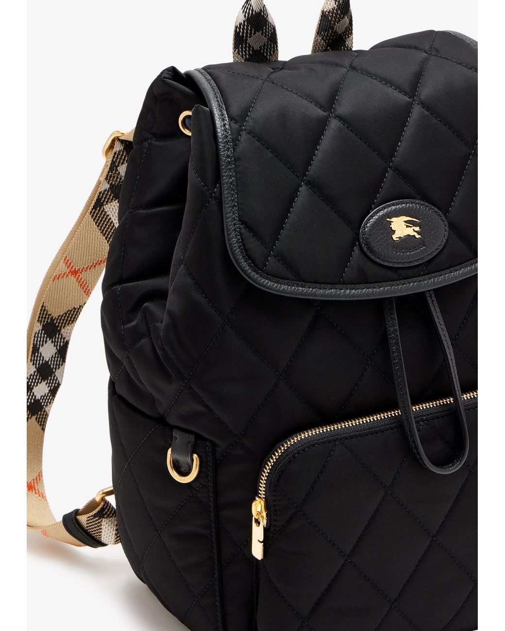 Burberry Black Horseshoe Backpack