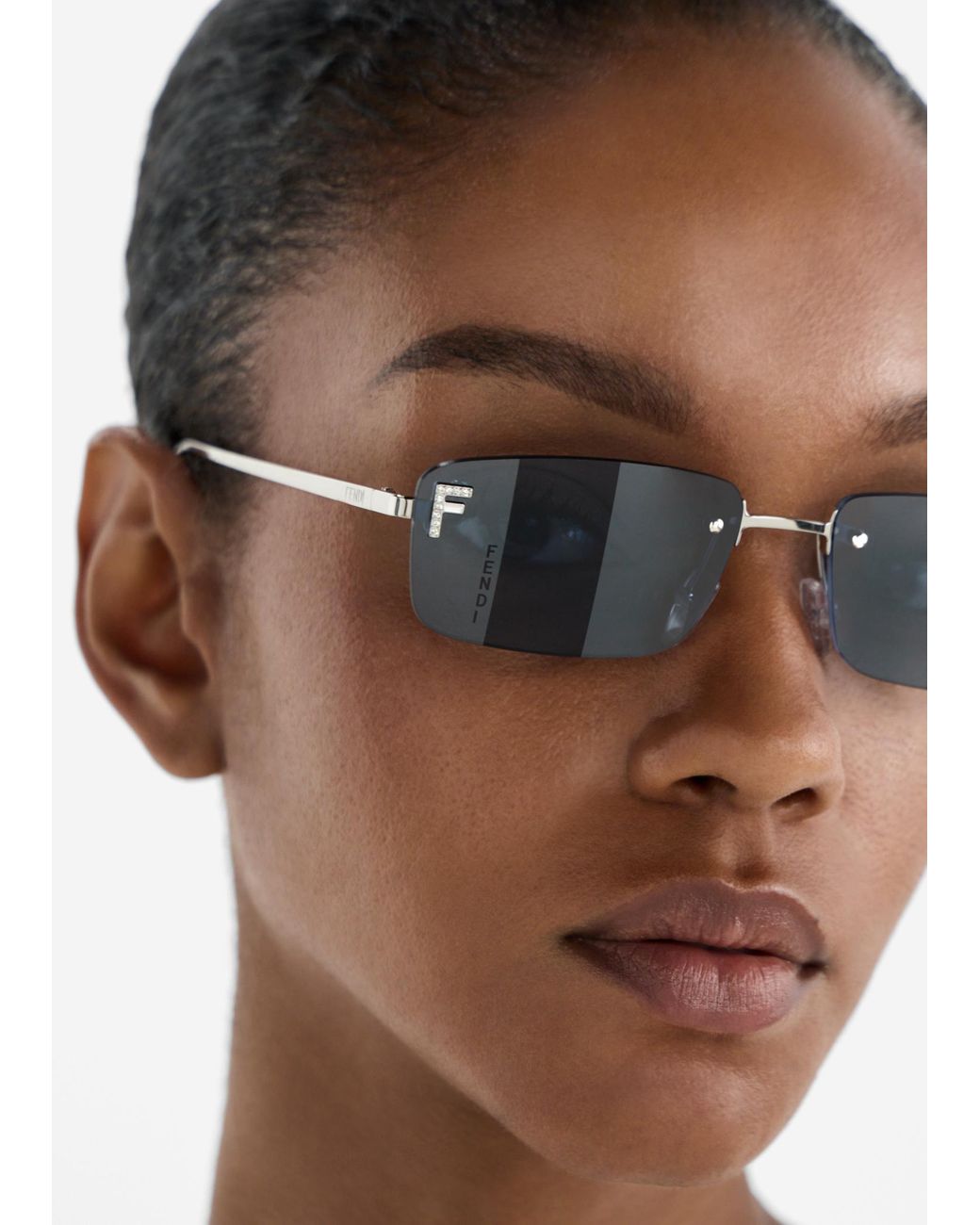 Fendi Blue First Crystal Sunglasses