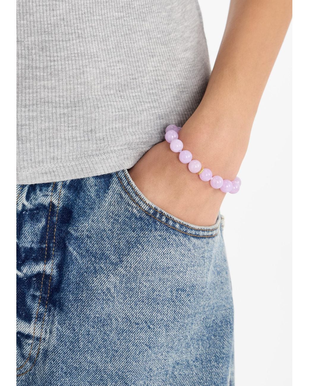 Anni Lu Pink Ball Bracelet
