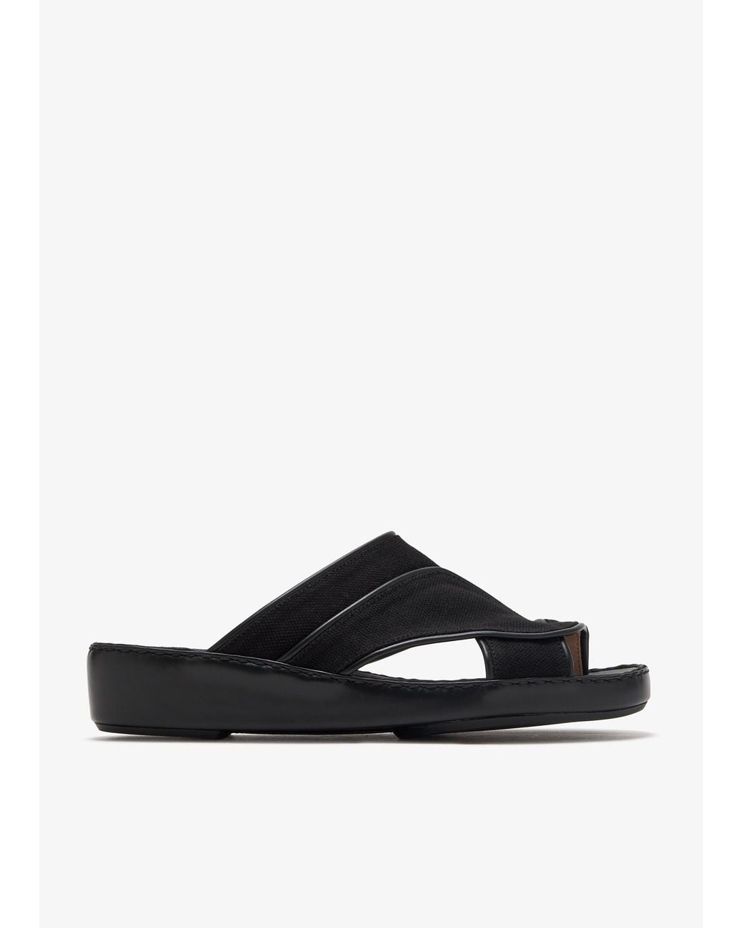 LAGGAR Black Borderflow Sandals for men