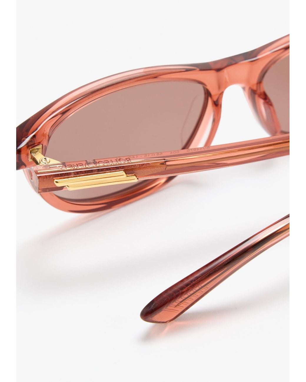Bottega Veneta Pink Classic Rectangular Sunglasses