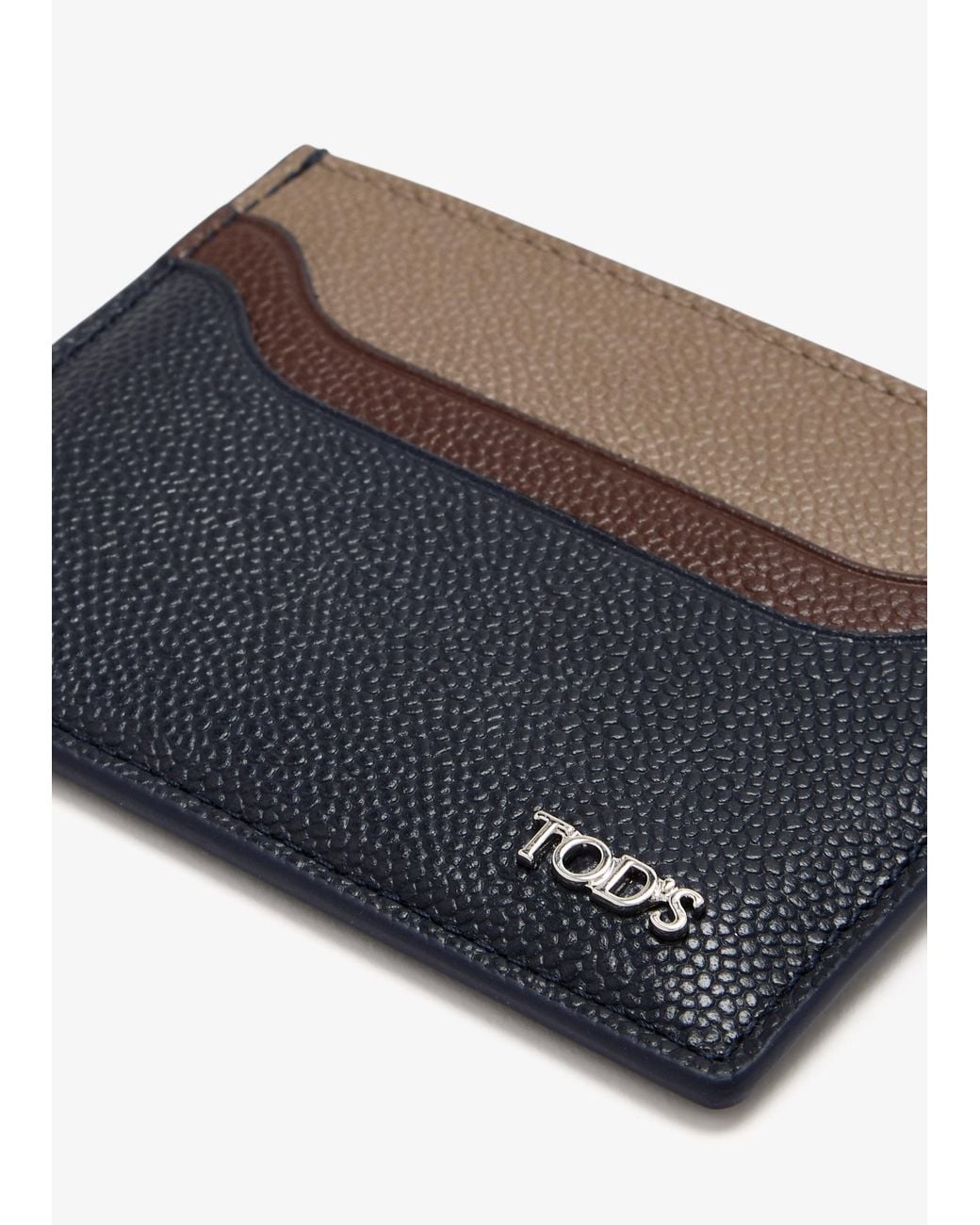 Tod's Blue Leather Cardholder for men