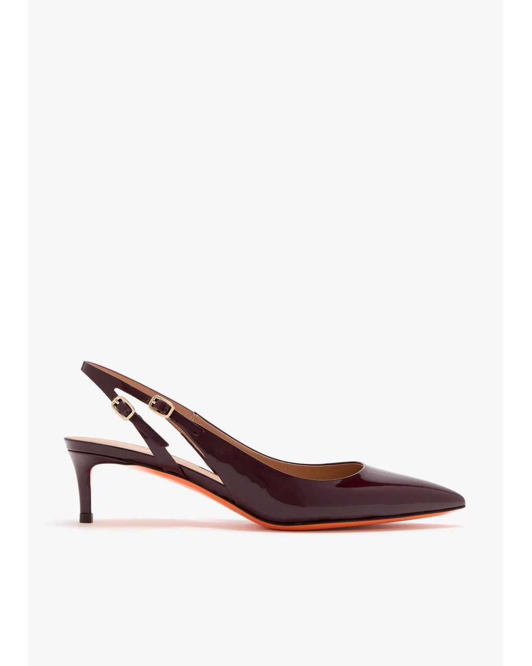Santoni Brown Audrey Slingback Pumps