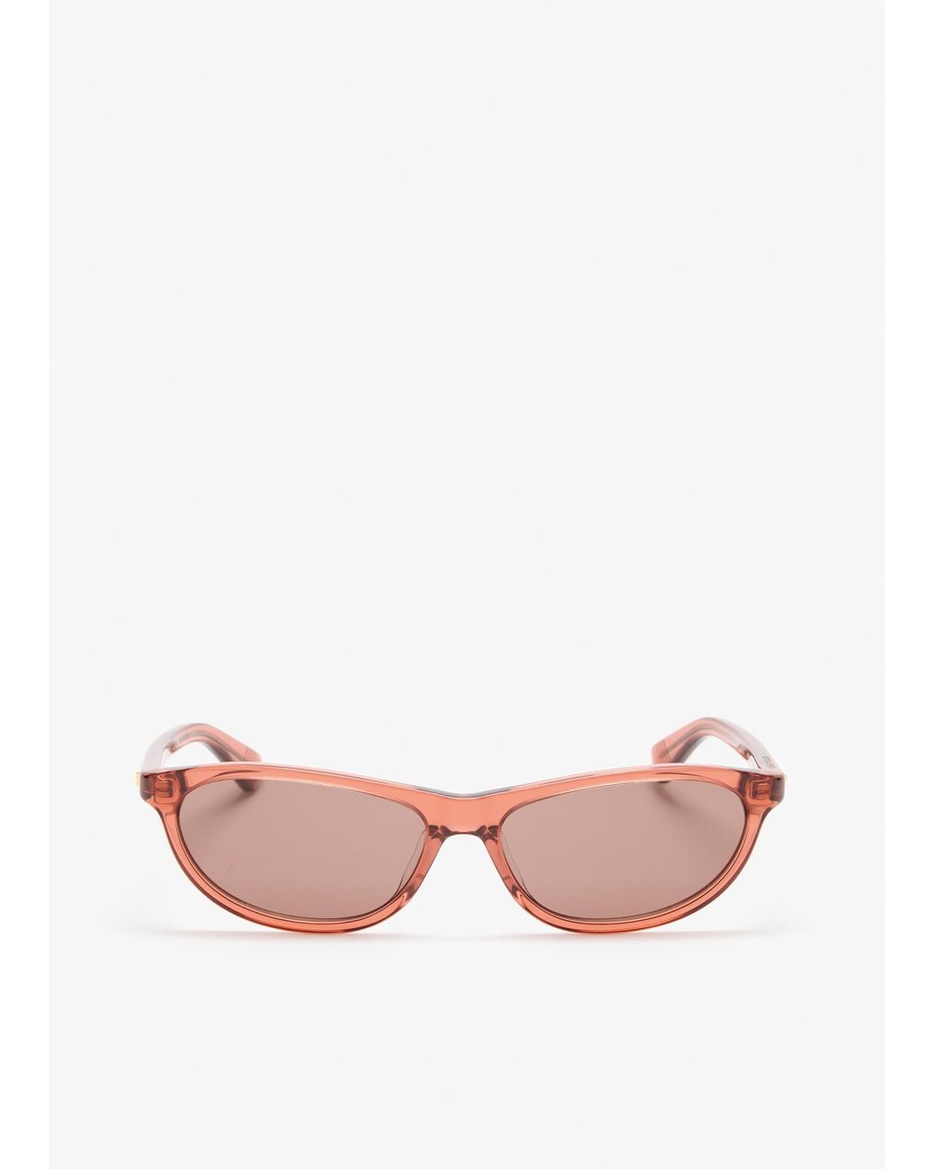 Bottega Veneta Pink Classic Rectangular Sunglasses