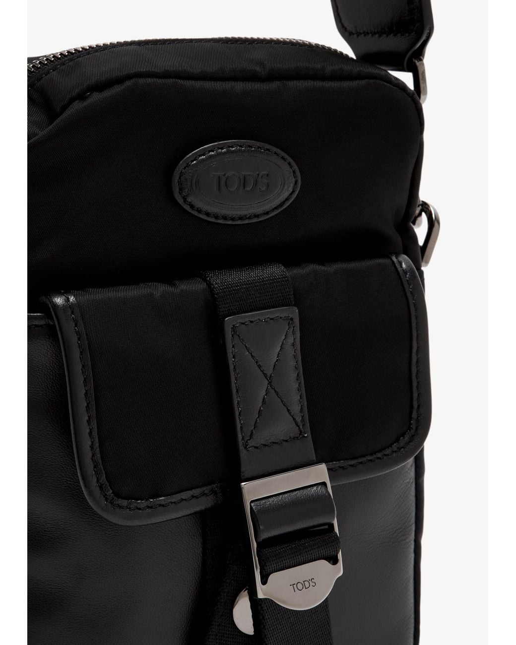 Tod's Black Mini Phone Holder for men