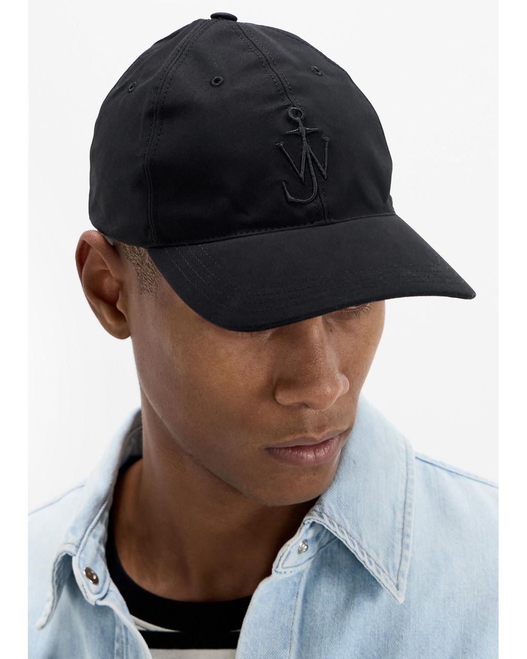 J.W. Anderson Black Logo Baseball Cap for men