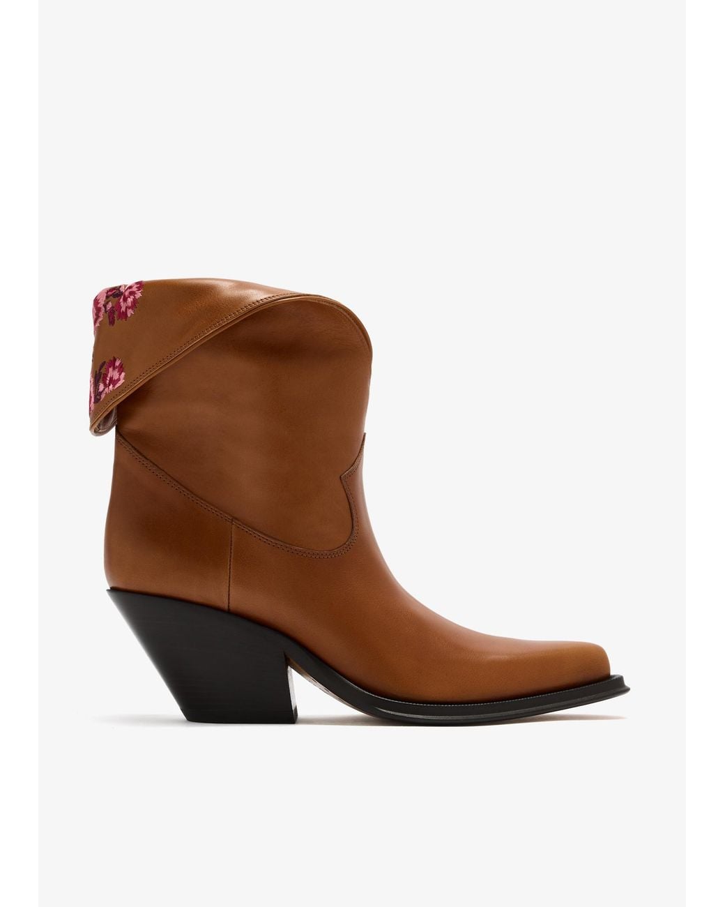 Chloé Brown Azelan Ankle Boots