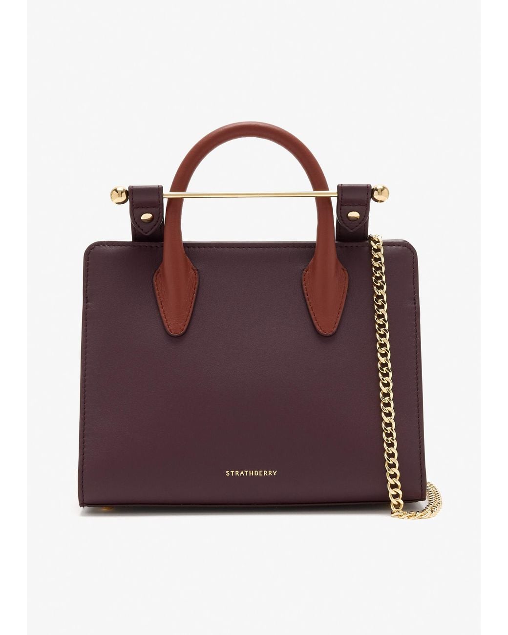 Strathberry Purple Mini Tote Bag