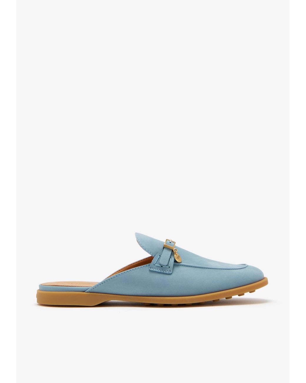 Tod's Blue Nubuck Slippers