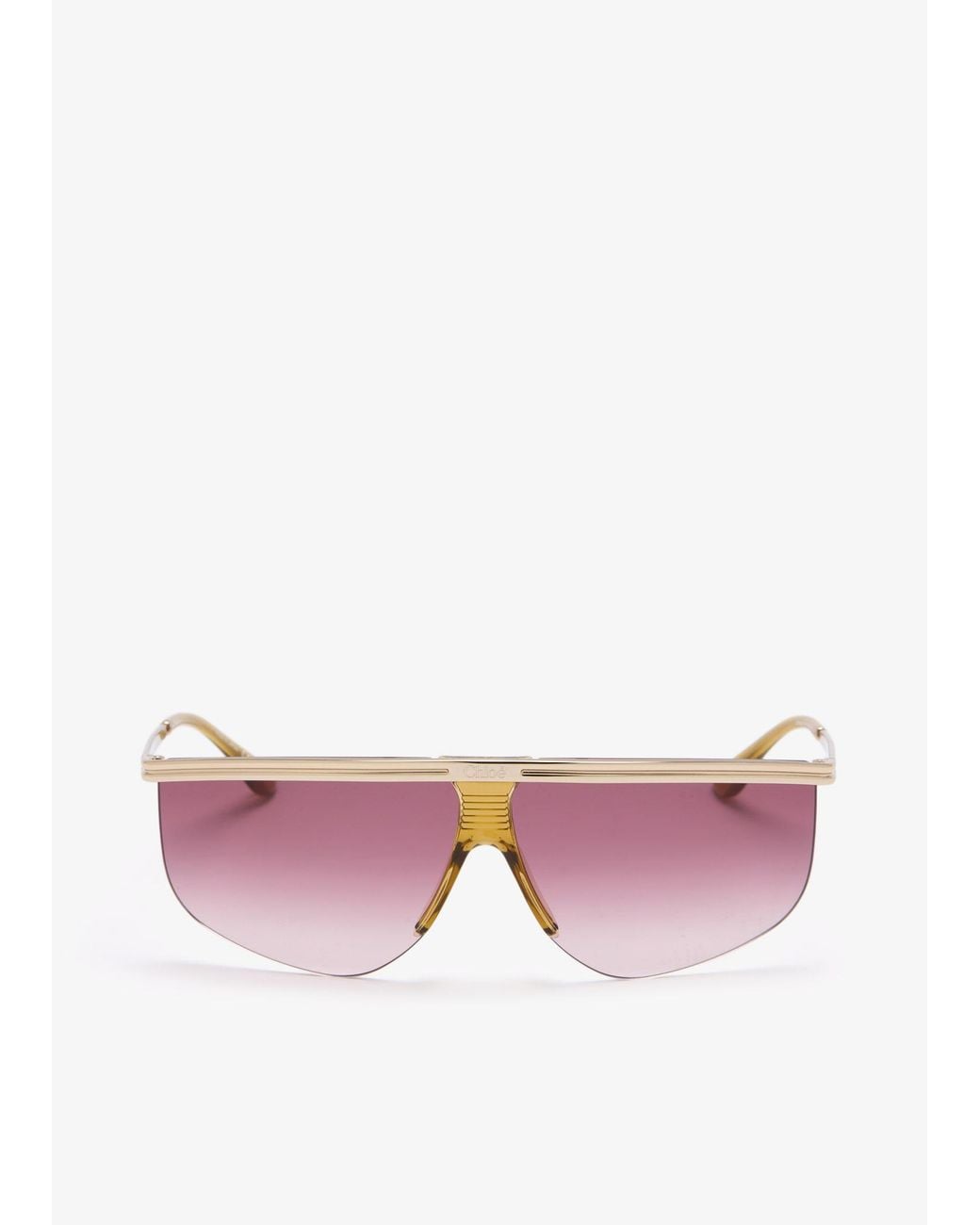Chloé Pink Active Aviator Sunglasses