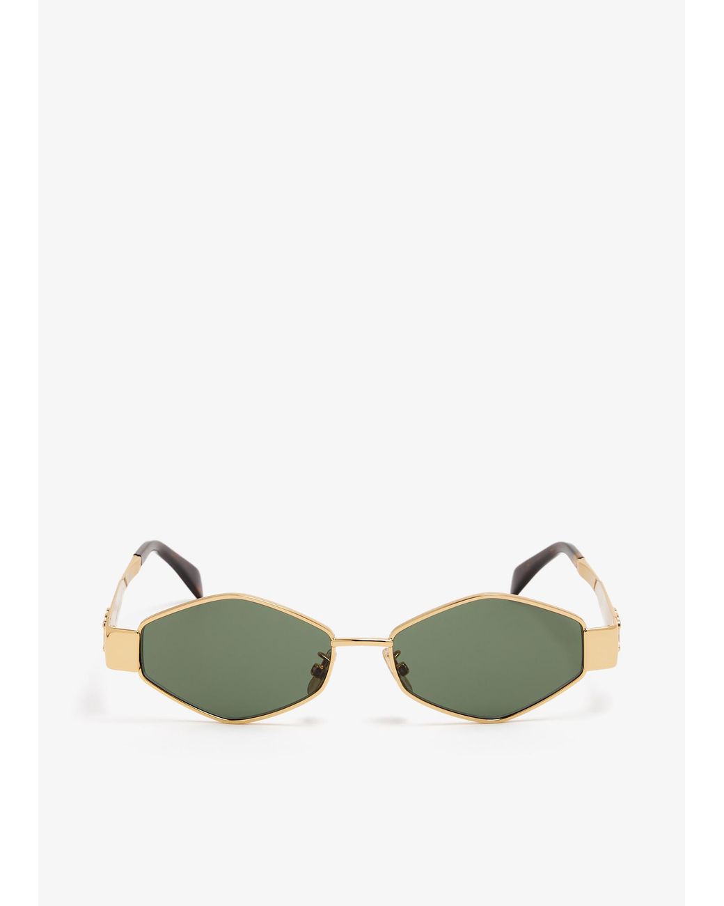 Céline Green Triomphe Geometric Sunglasses