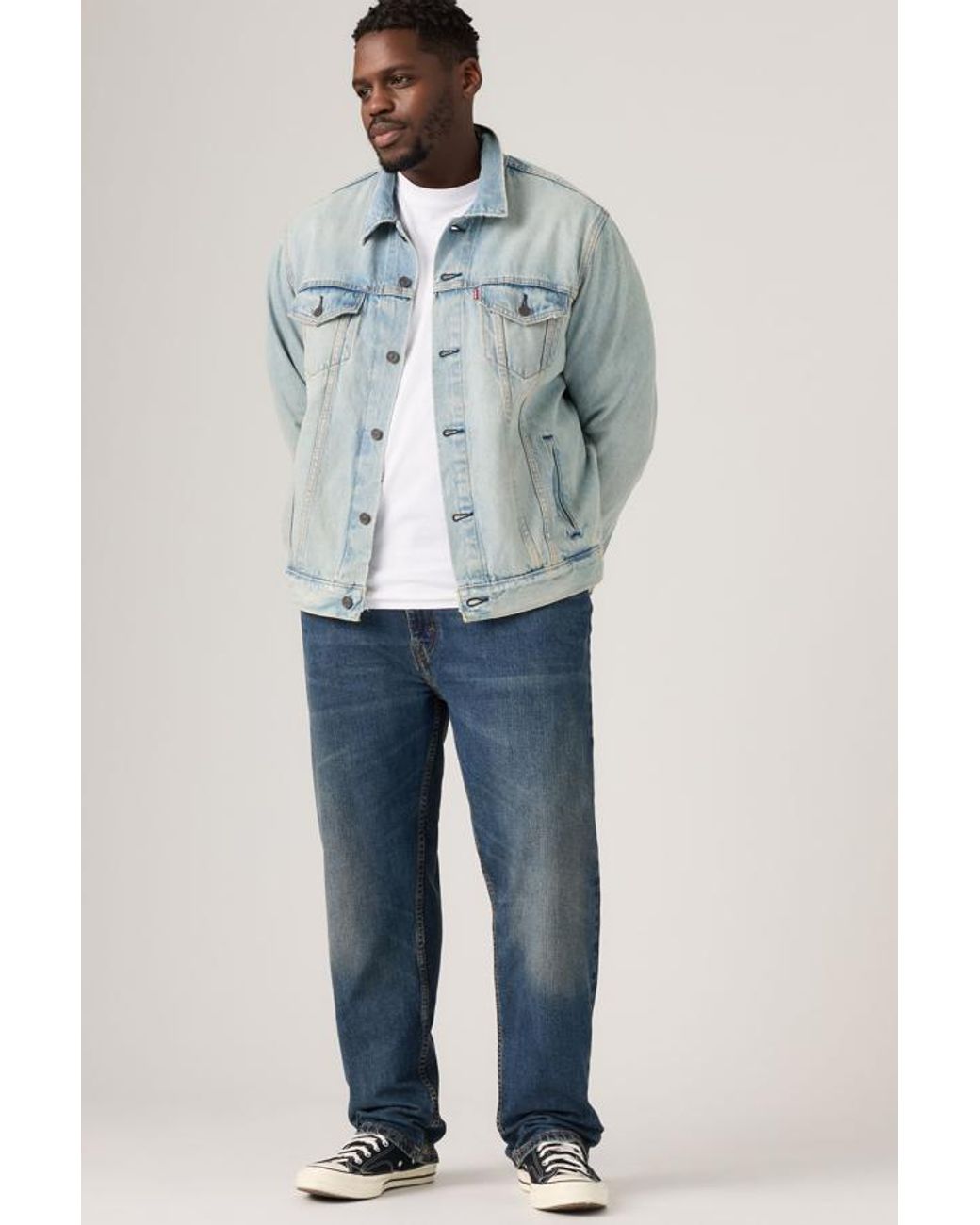 Levi's Blue 502 Taper Jeans (Big & Tall) for men