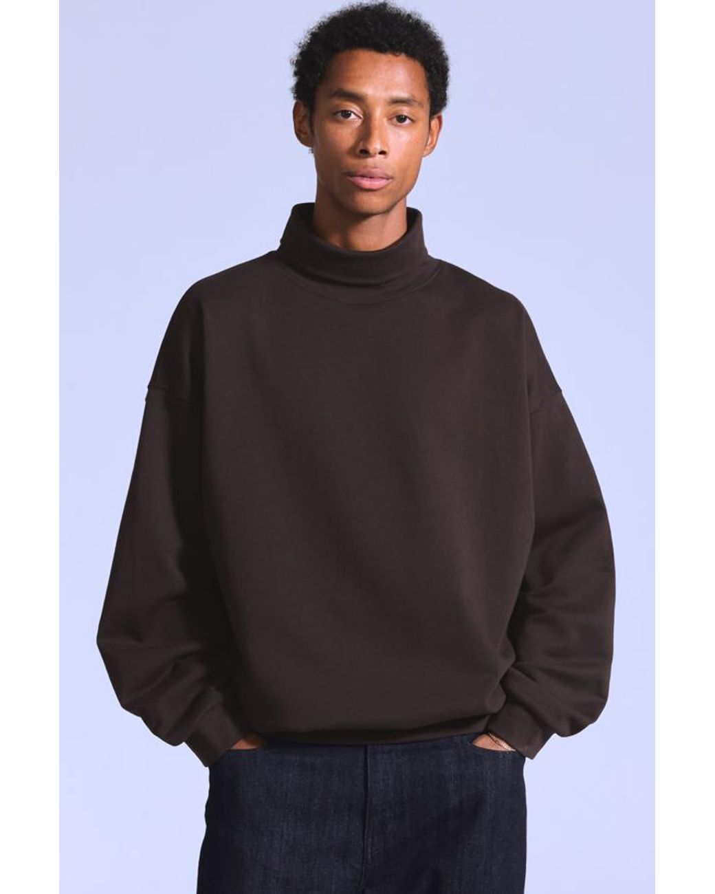 Levi's Gray Turtleneck Sweatshirt for men