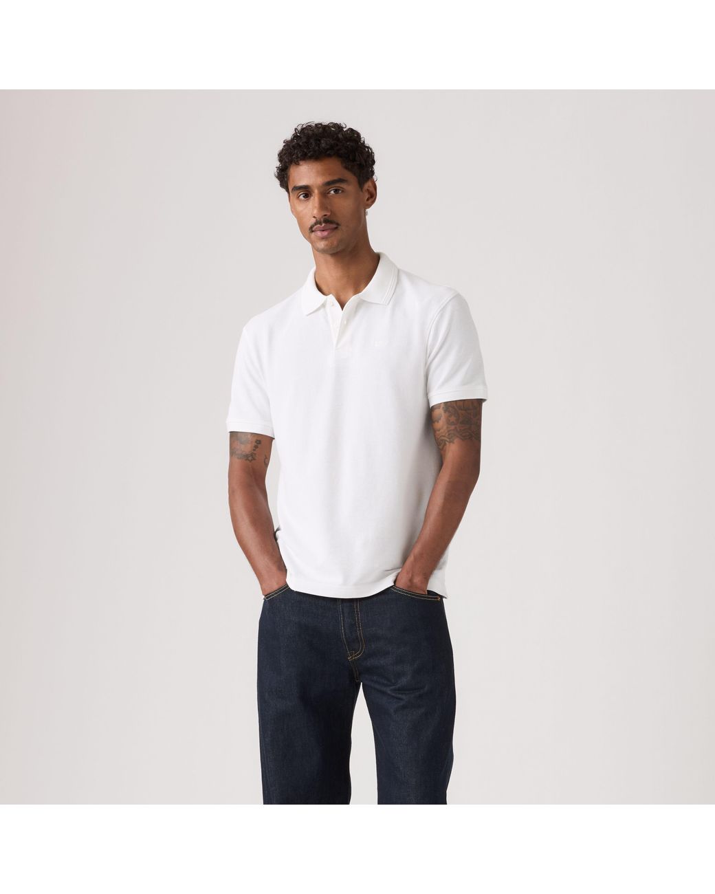 Levi's Original Polo in het White voor heren