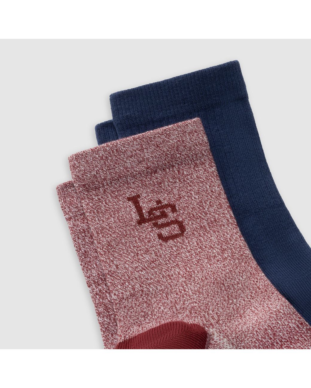 Levi's Blue Short Cut Mouline Socks 2 Pack for men