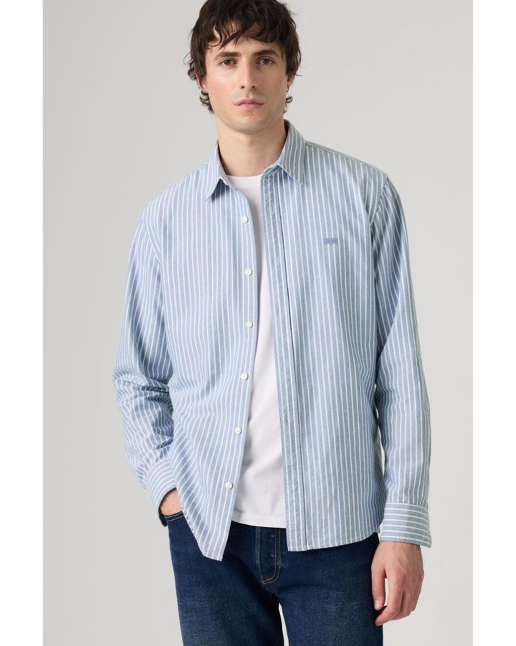 Levi's Blue Battery Housemark Standard Shirt for men