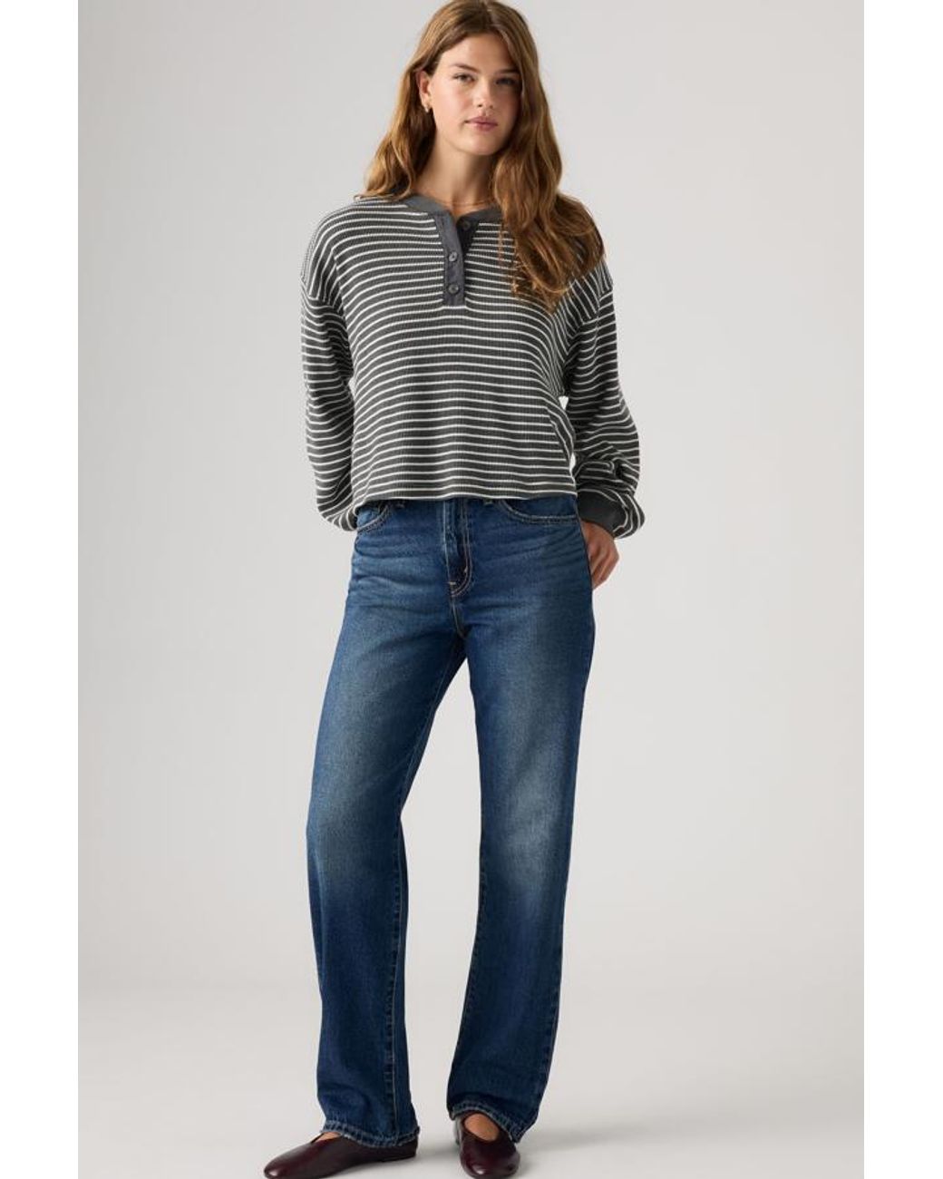 Levi's Blue Easy Dad Jeans