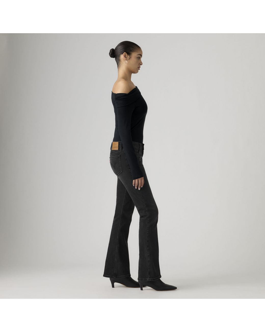 Jeans Low Slim Boot Levi's de color Black