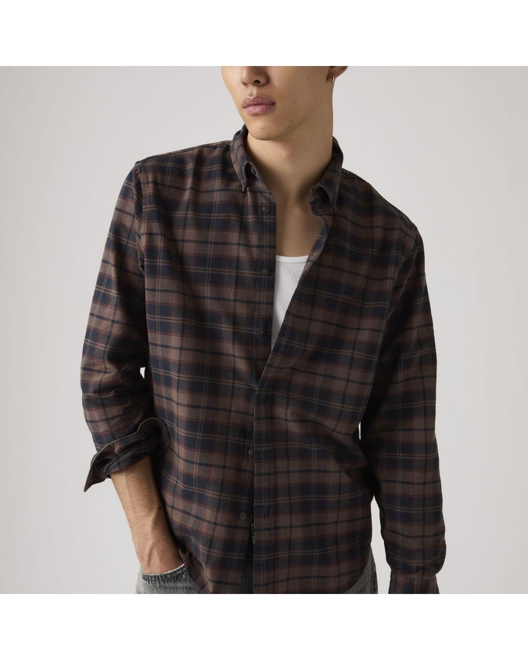 Levi's Authentic Overhemd Met Knopen in het Black voor heren