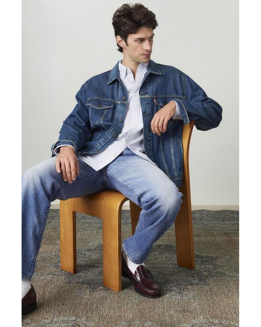 Levi's Authentic Overhemd Met Knopen in het Blue voor heren