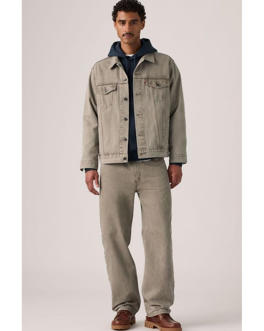 Levi's Natural 565 Loose Straight Jeans for men