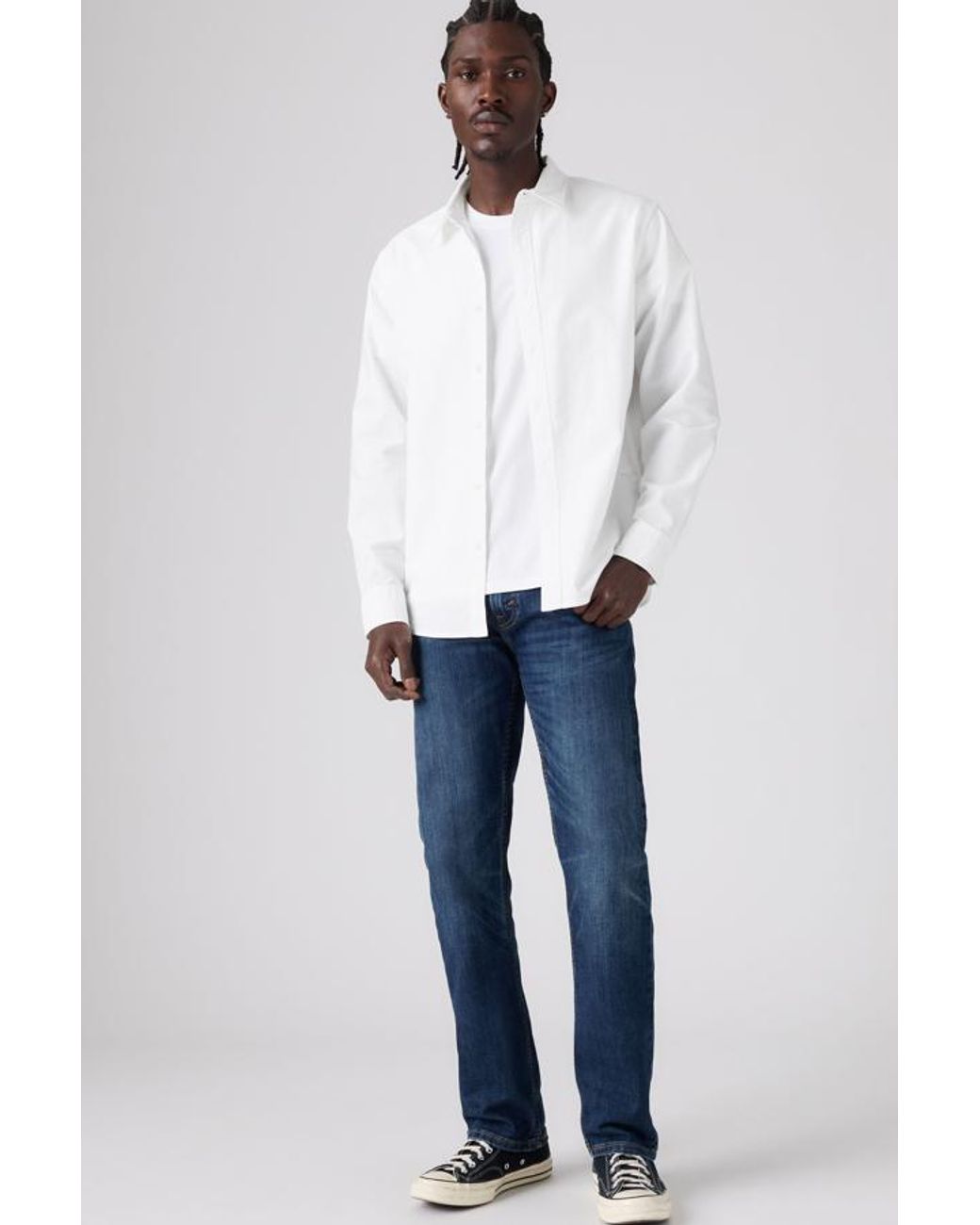 Levi's Blue 513 Slim Straight Jeans for men