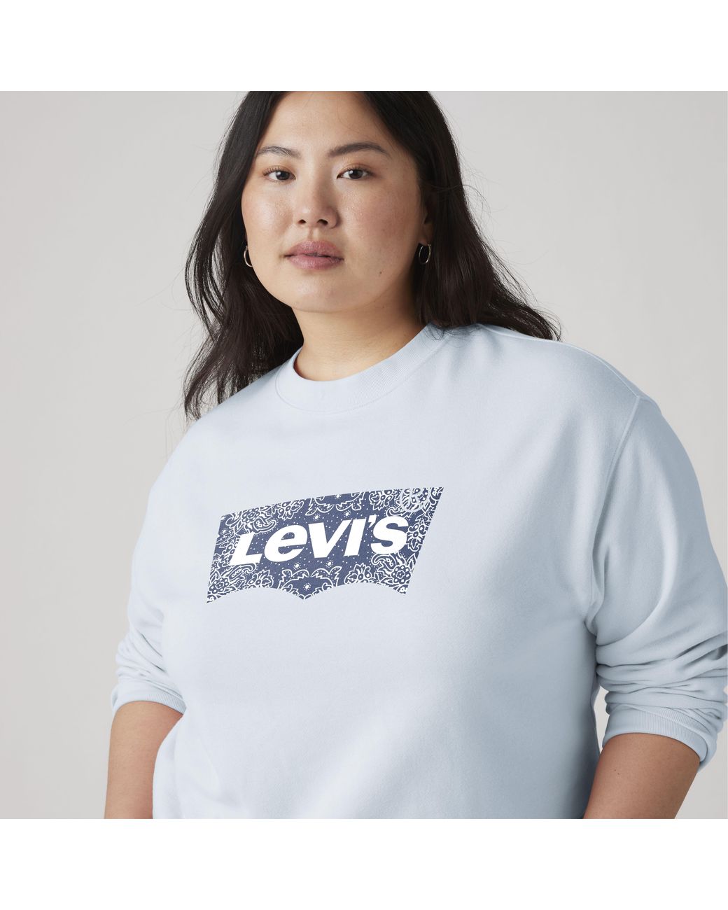 Levi's Blue Graphic Everyday Sweatshirt (Plus Size)