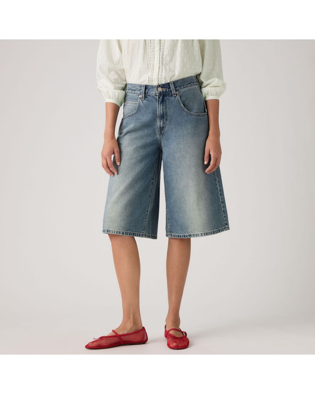 Levi's Blue Super Baggy Jorts