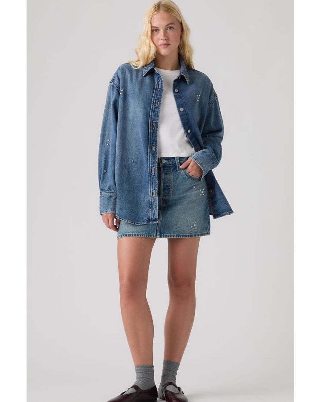 Levi's Blue Icon Skirt