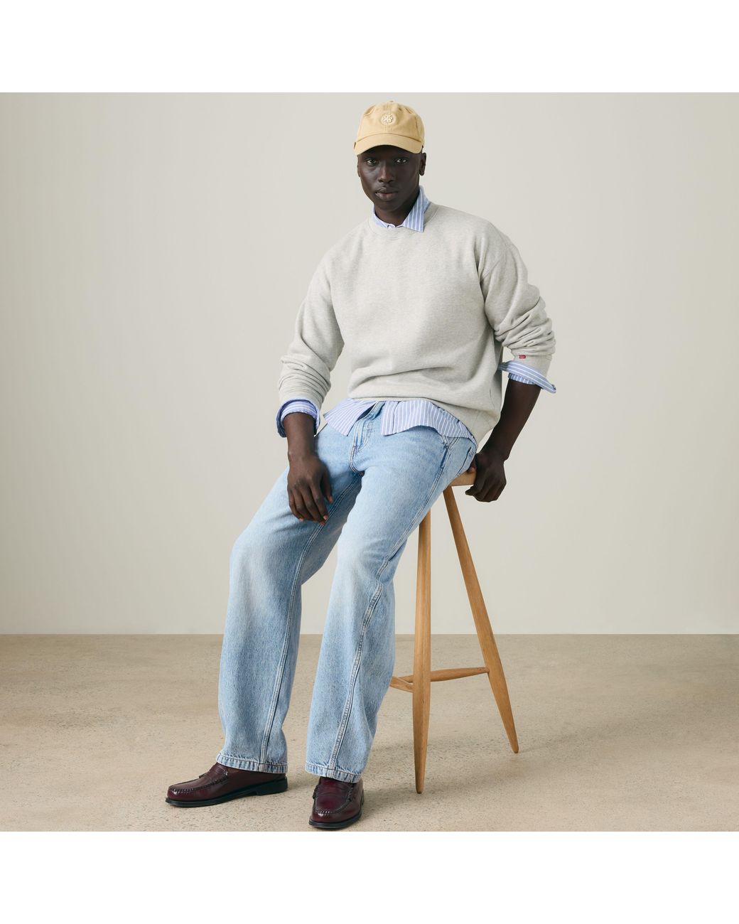 Levi's Blue Baggy Barrel Jeans for men