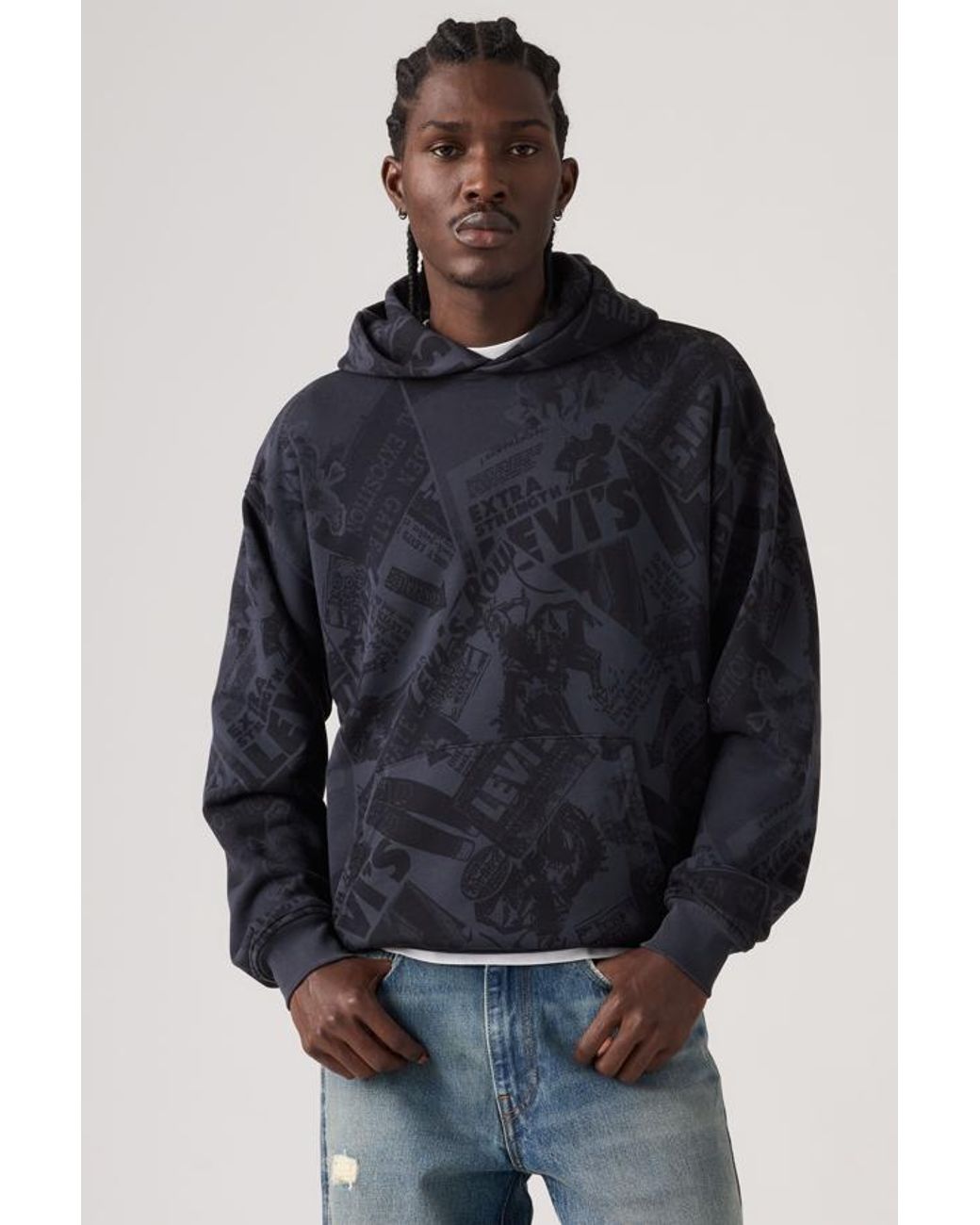 Levi's Blue Sunset Graphic Hoodie for men