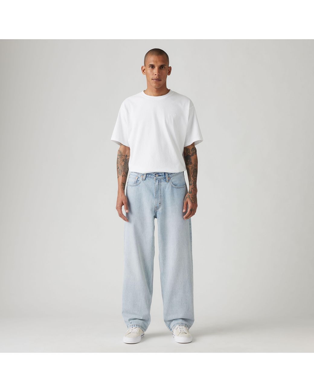Levi's Gray 578 Baggy Jeans for men