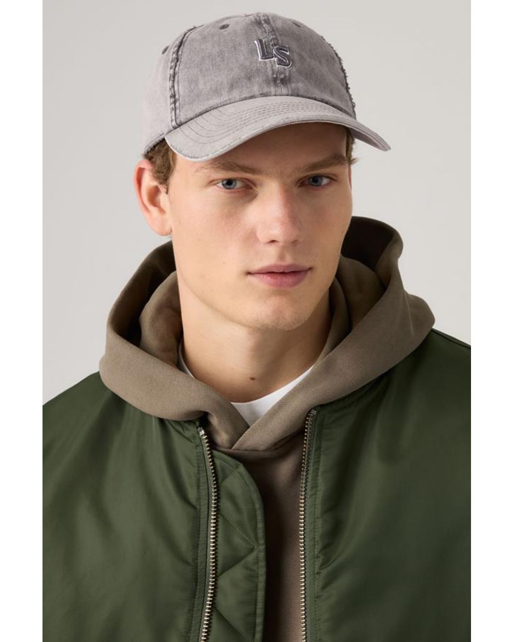 Levi's Green Monogram Cap for men