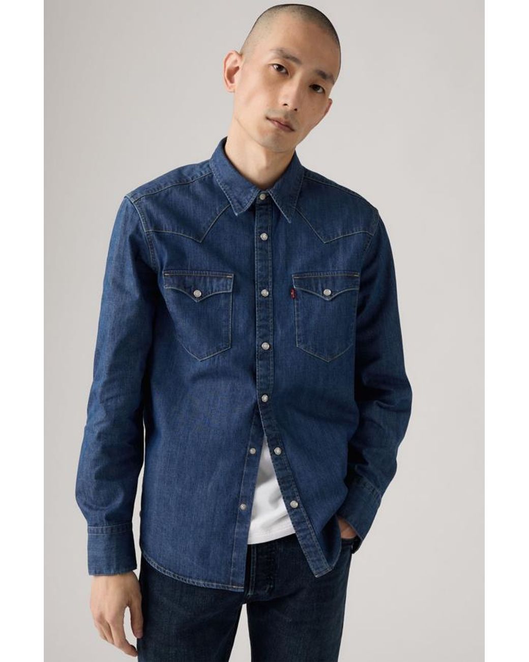 Levi's Black Barstow Western Standard Fit Shirt for men