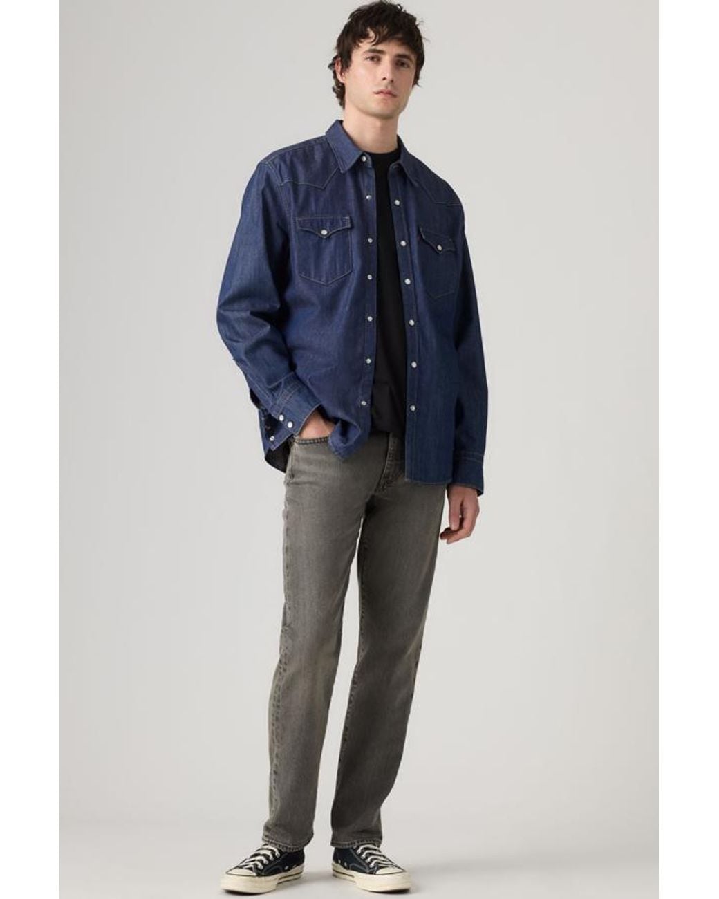Levi's Blue 502 Taper Jeans for men