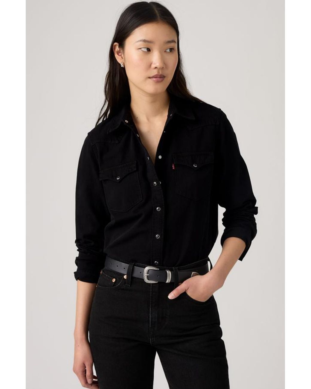 Levi's Black Heritage Western Denim Shirt