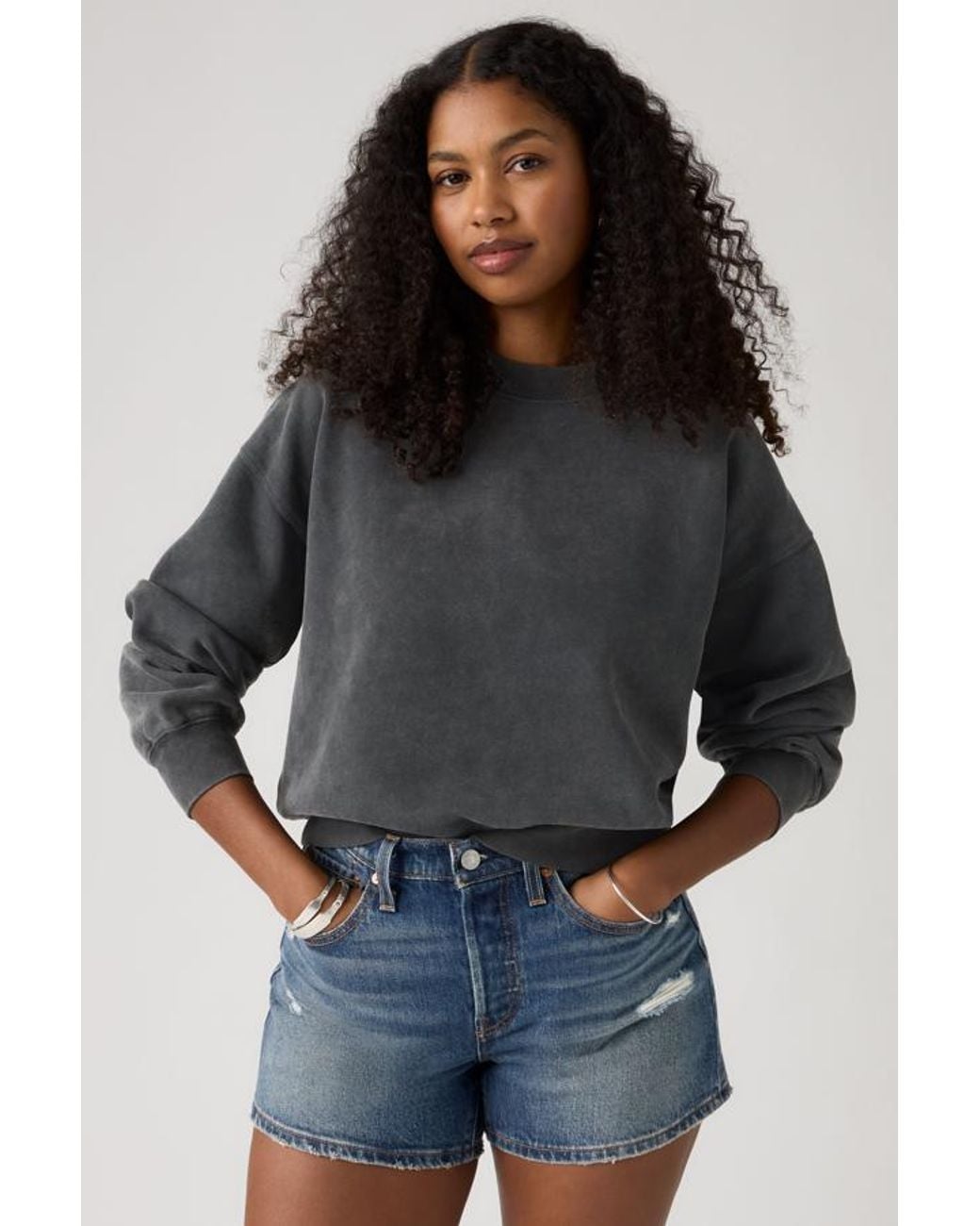 Levi's Black Vintage Boxy Sweatshirt