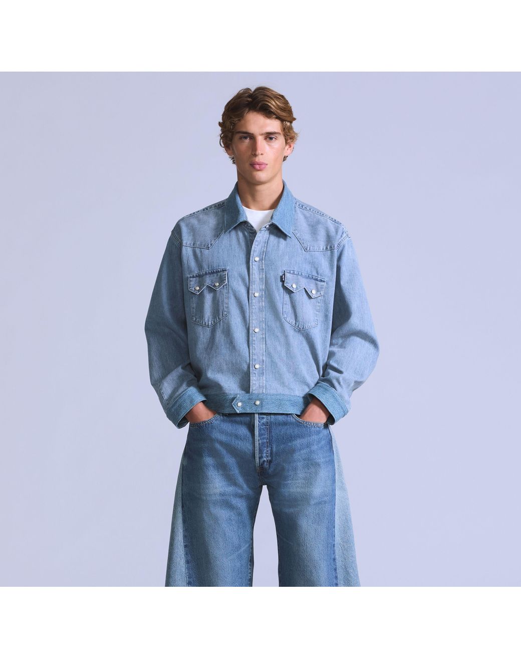 Chaqueta Customized Sawtooth Levi's de hombre de color Blue