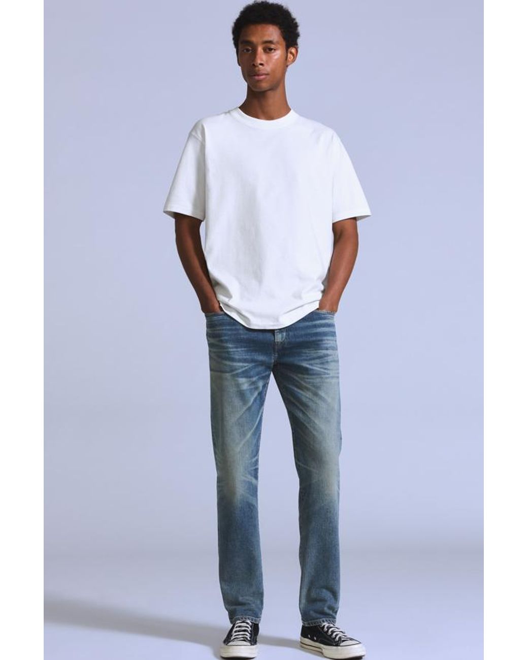 Levi's Blue 502 Taper Jeans for men