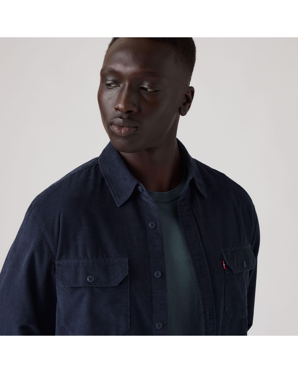 Levi's Blue Jackson Corduroy Worker Overshirt for men