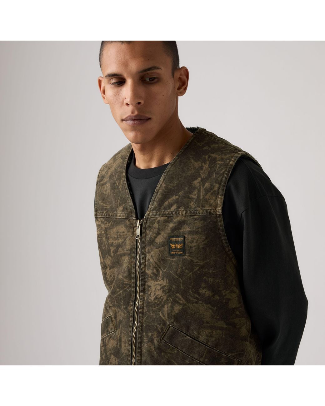 Levi's Black Saratoga Vest for men
