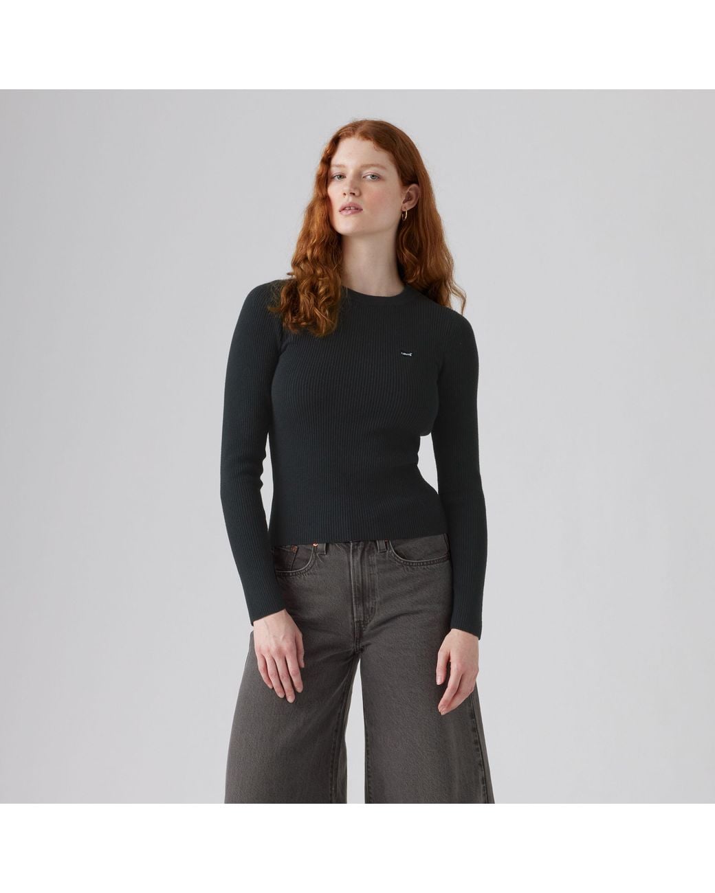 Levi's Black Crewneck Rib Sweater