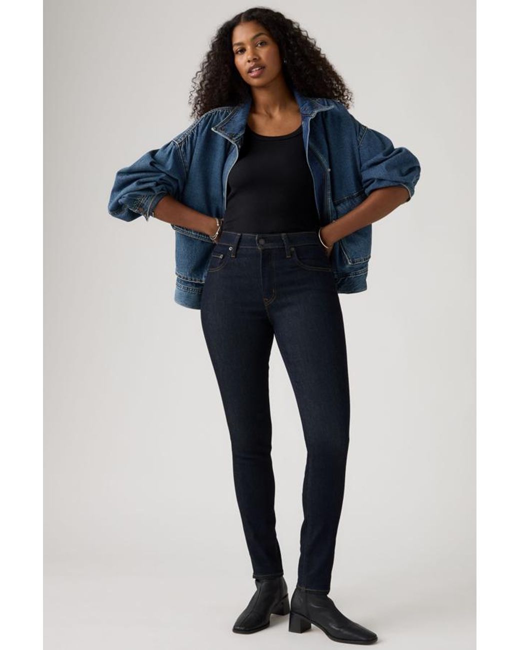 Levi's Blue 721 High Rise Skinny Jeans