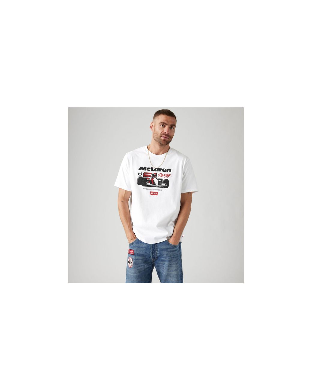 Levi’s x McLaren Racing Heritage T-Shirt White Levi's® X Mclaren Racing Heritage Tee - White | Levi's® AT