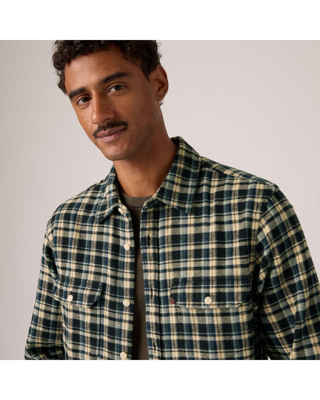 Levi's Green Jackson Corduroy Worker Overshirt for men