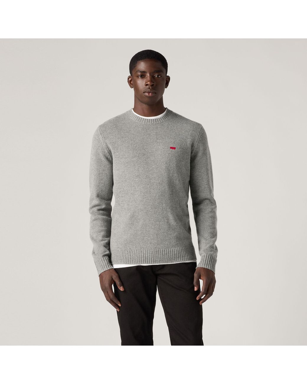 Levi's Black Original Housemark Sweater for men