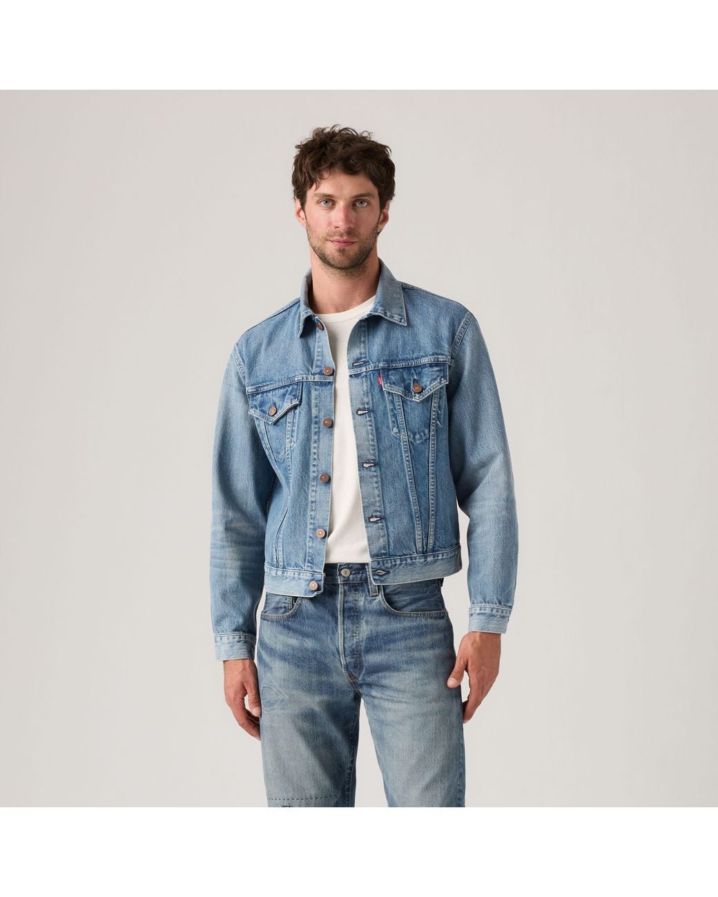 Levi's Blue Vitange Clothing 1961 Type Iii 557 Trucker Jacket for men